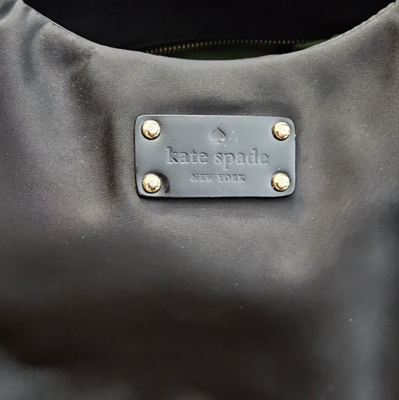 Kate Spade Black New York Stevie Large Diaper Bag Travel Shoulder Bag EUC - Picture 4 of 8